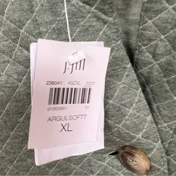 NWT J Jill quilted green sage jacket.  Size XL - Picture 5 of 8